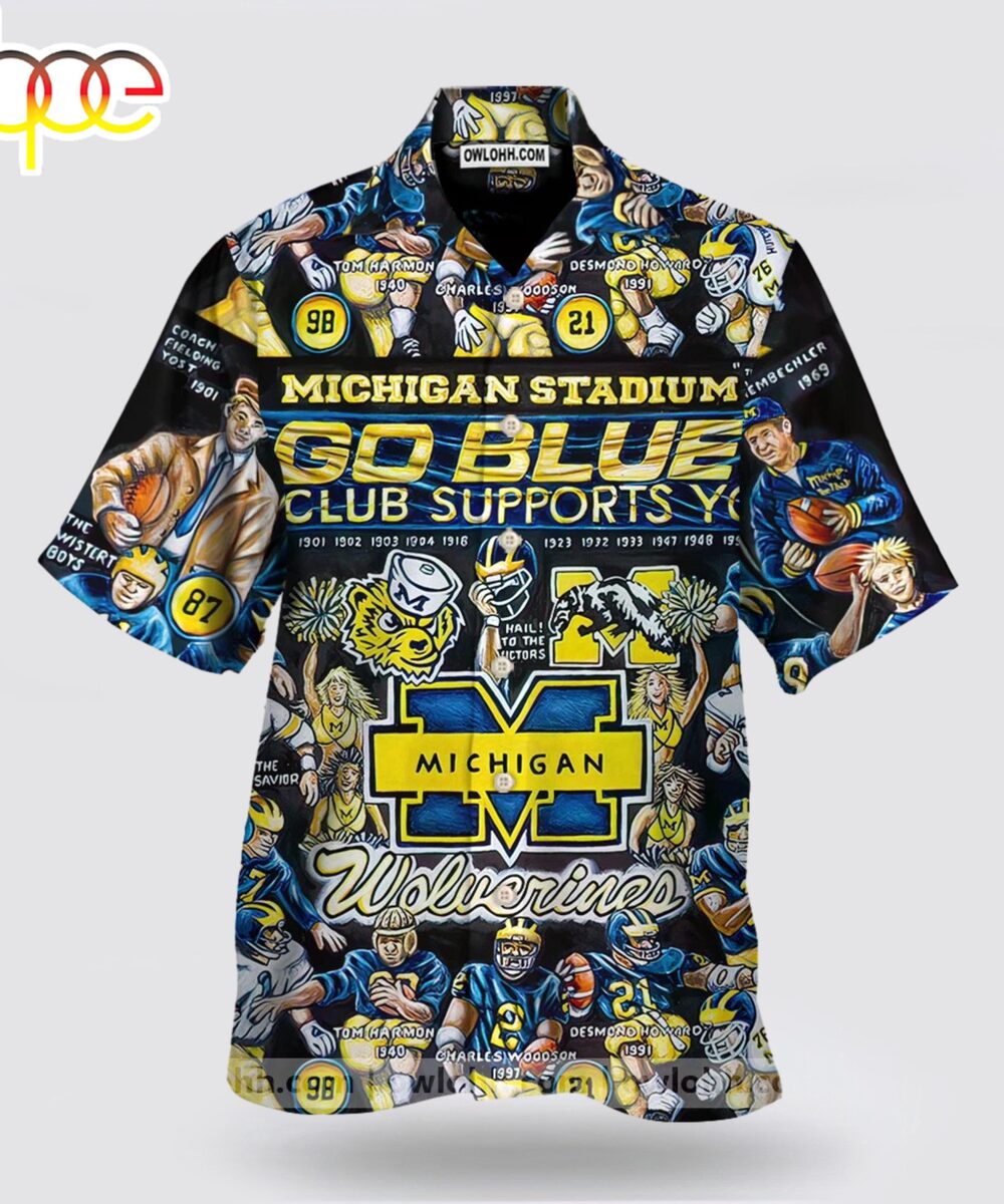 Michigan Wolverines Hawaiian Shirt For Fans