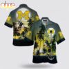 Michigan Wolverines NCAA Summer Night Hawaiian Shirt For Fans