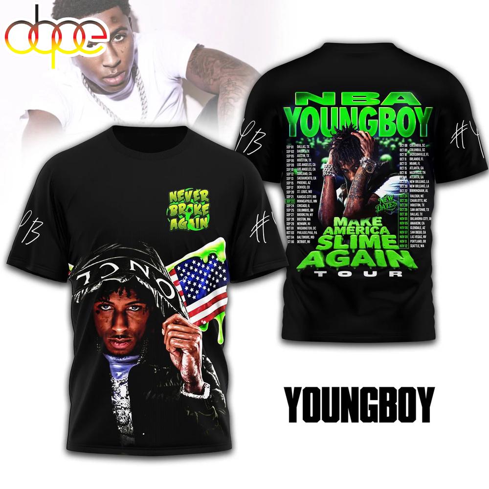 NBA Youngboy Tour 2026 All Over Print Shirt For Fans