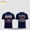 Ole Miss Rebels Sugar Bowl Champions 3D Shirt For Fans