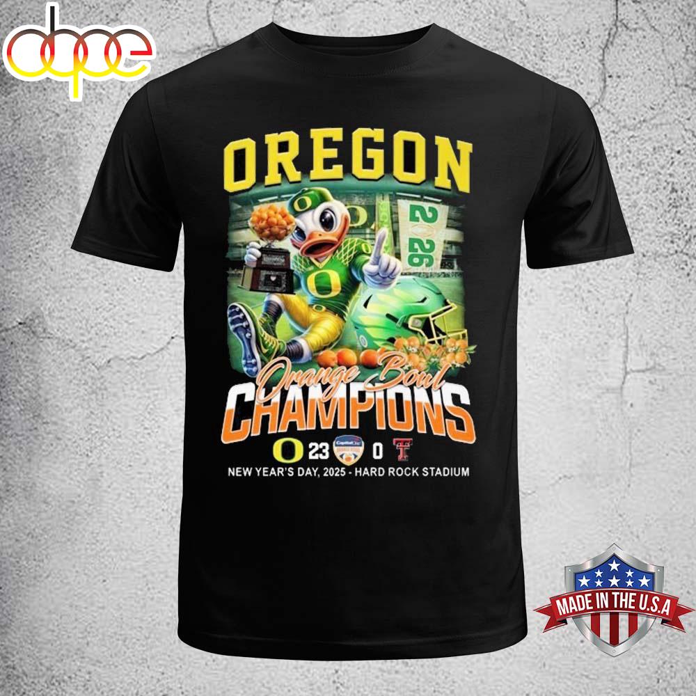 Oregon Ducks Orange Bowl Champions Unisex T-Shirt