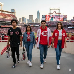 Cincinnati Reds Fans Gear for Game Day Style at Stadium