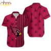 Arizona Cardinals Stripes And Skull Hawaiian Shirt For Fans