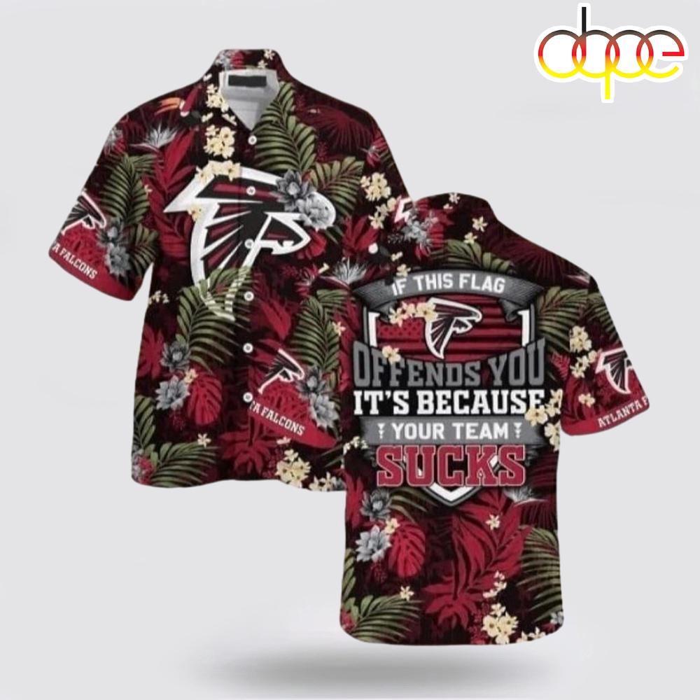 Atlanta Falcons If This Flag Offends You Hawaiian Shirt