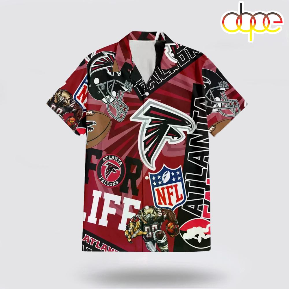 Atlanta Falcons NFL Team Mascot Hawaiian Shirt