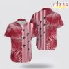 Atlanta Falcons Palm Leaves And Stripes Hawaiian Shirt Atlanta Falcons Palm Leaves And Stripes Hawaiian Shirt