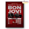 Bon Jovi Forever Tour 2026 Poster Canvas Bon Jovi Forever Tour 2026 Poster Canvas