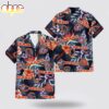 Custom Name Chicago Bears Logo Flowers Hawaiian Shirt Custom Name Chicago Bears Logo Flowers Hawaiian Shirt