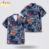 Custom Name Cincinnati Bengals Logo Flowers Hawaiian Shirt Custom Name Cincinnati Bengals Logo Flowers Hawaiian Shirt