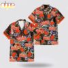 Custom Name Cleveland Browns Logo Flowers Hawaiian Shirt