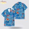 Custom Name Detroit Lions Logo Flowers Hawaiian Shirt