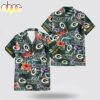 Custom Name Green Bay Packers Logo Flowers Hawaiian Shirt Custom Name Green Bay Packers Logo Flowers Hawaiian Shirt