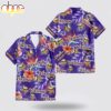Custom Name Minnesota Vikings Logo Flowers Hawaiian Shirt Custom Name Minnesota Vikings Logo Flowers Hawaiian Shirt
