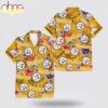 Custom Name Pittsburgh Steelers Logo Flowers Hawaiian Shirt Custom Name Pittsburgh Steelers Logo Flowers Hawaiian Shirt