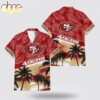 Custom Name San Francisco 49ers Tree Leaves Hawaiian Shirt