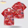 Custom Name Tampa Bay Buccaneers Logo Flower Hawaiian Shirt