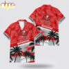 Custom Name Tampa Bay Buccaneers Tree Leaves Hawaiian Shirt