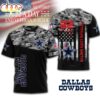 Dallas Cowboys NFL Veteran Suicide Awareness 3D Shirt For Fans