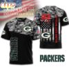 Green Bay Packers NFL Veteran Suicide Awareness 3D Shirt For Fans