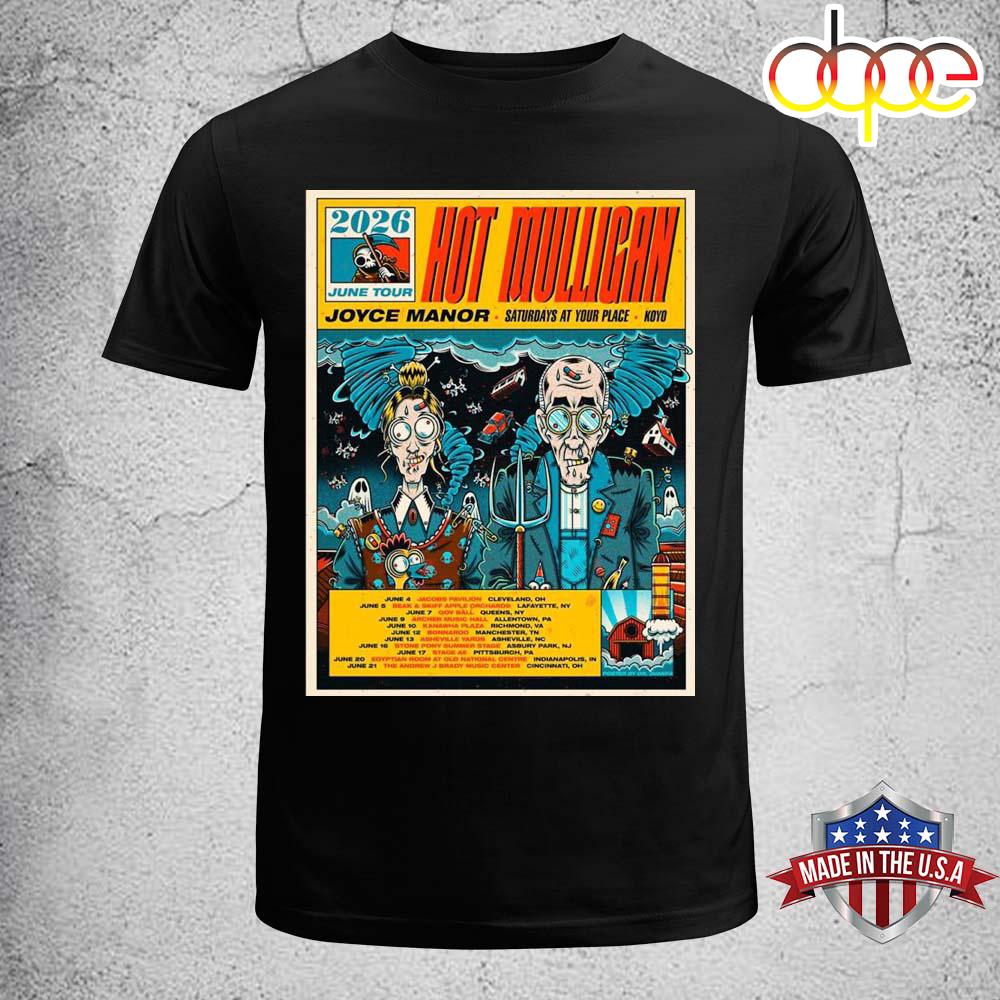 Hot Mulligan 2026 June Tour North America Unisex T-Shirt