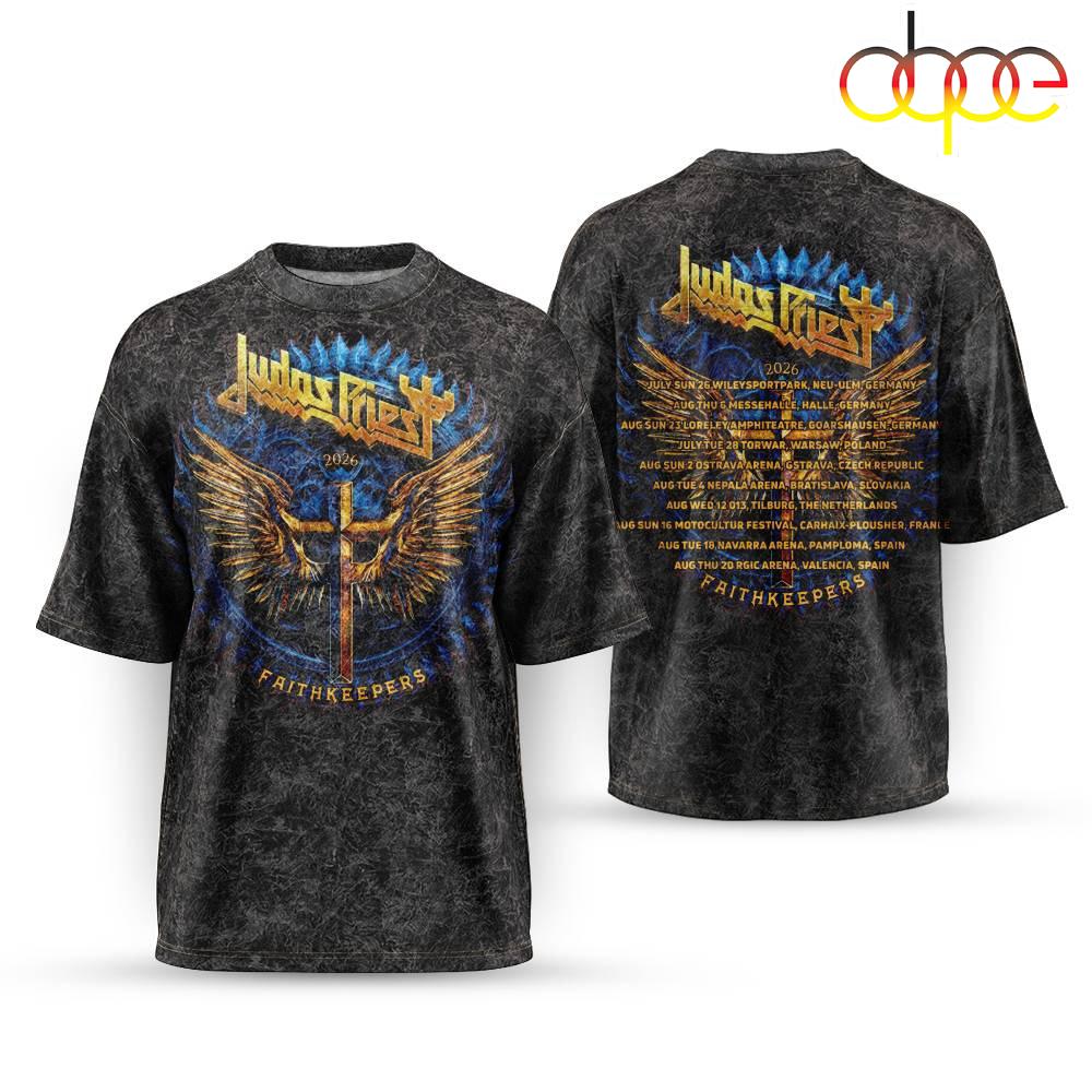 Judas Priest Faithkeepers European Tour 2026 Music All Over Print Shirt For Fans
