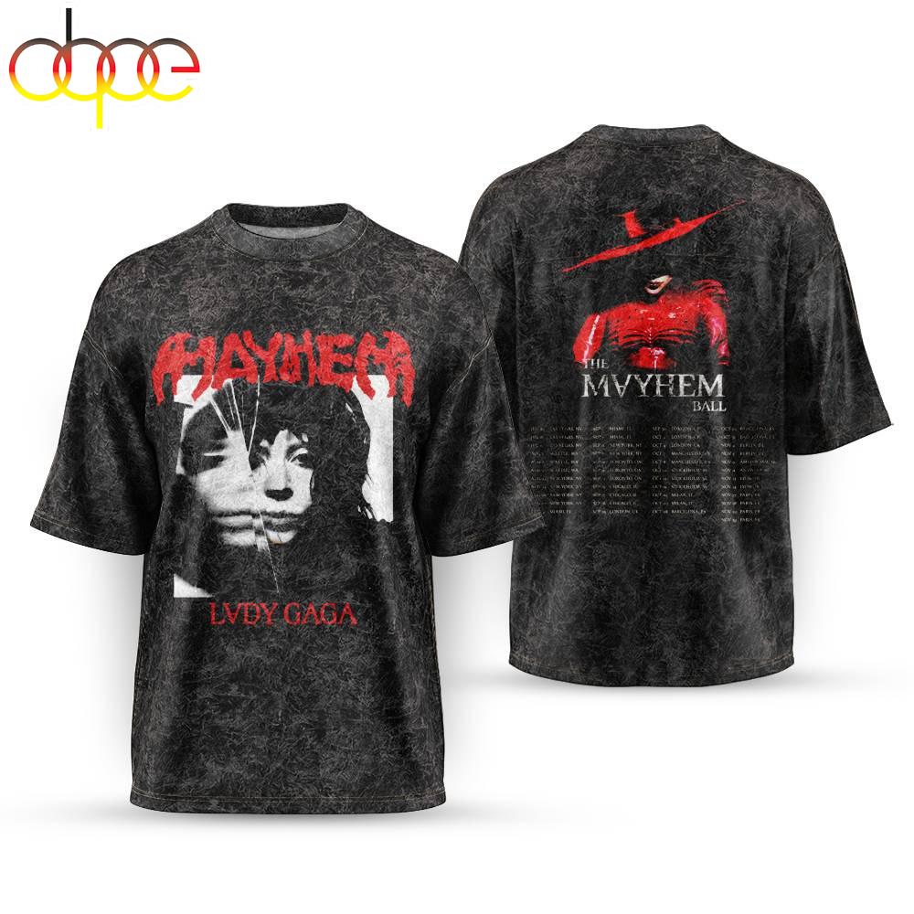 Lady Gaga The Mayhem Ball Tour Dates 2025 3D Shirt For Fans