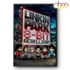 Linkin park 8 bit Rebellion Poster Canvas Wall Art