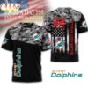 Miami Dolphins NFL Veteran Suicide Awareness 3D Shirt For Fans