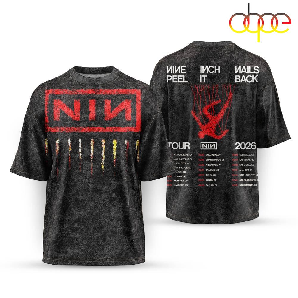 Nin Tour 2026 Music All Over Print Shirt For Fans