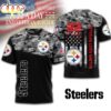 Pittsburgh Steelers NFL Veteran Suicide Awareness 3D Shirt For Fans