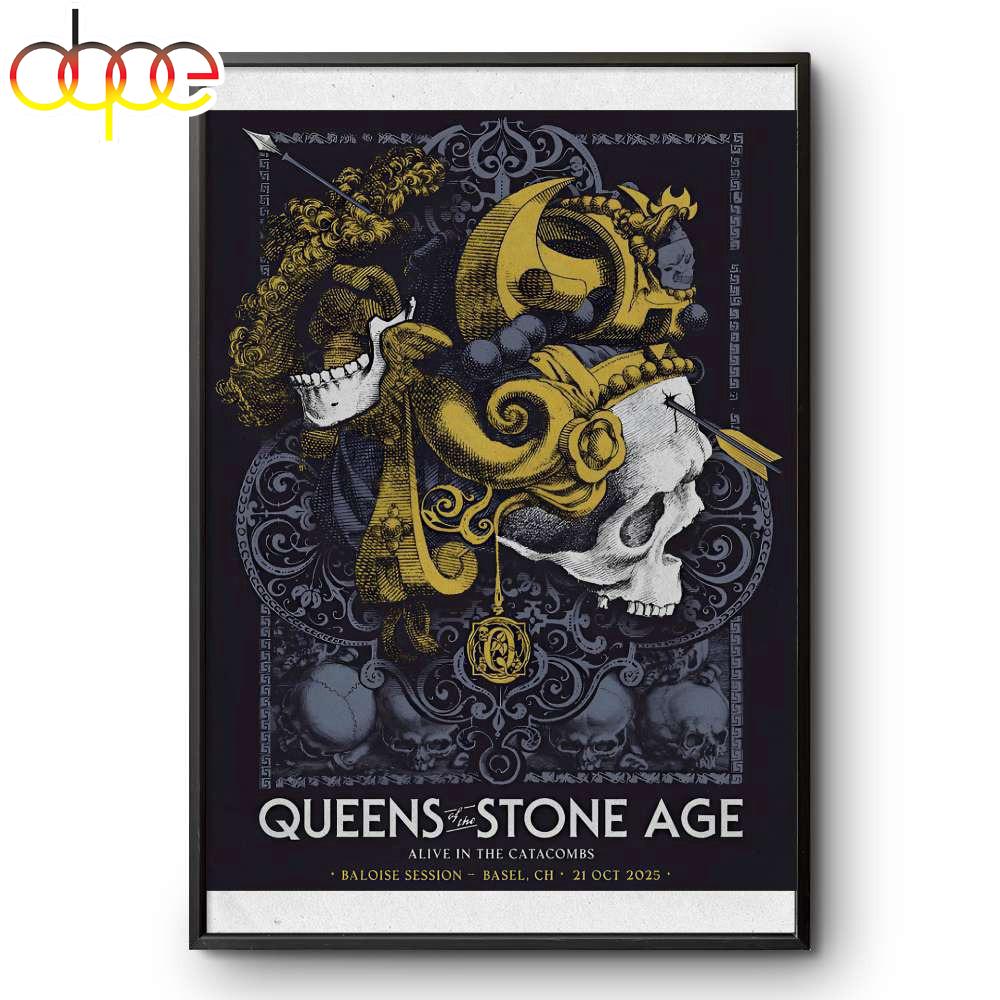 Queens of the Stone Age 21 Oct Basel, Switzerland Poster Canvas For Fans
