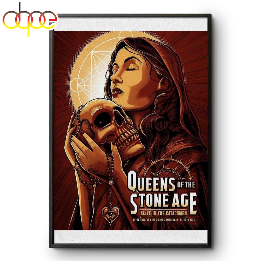 Queens of the Stone Age 26 Oct Amsterdam Poster Canvas For Fans