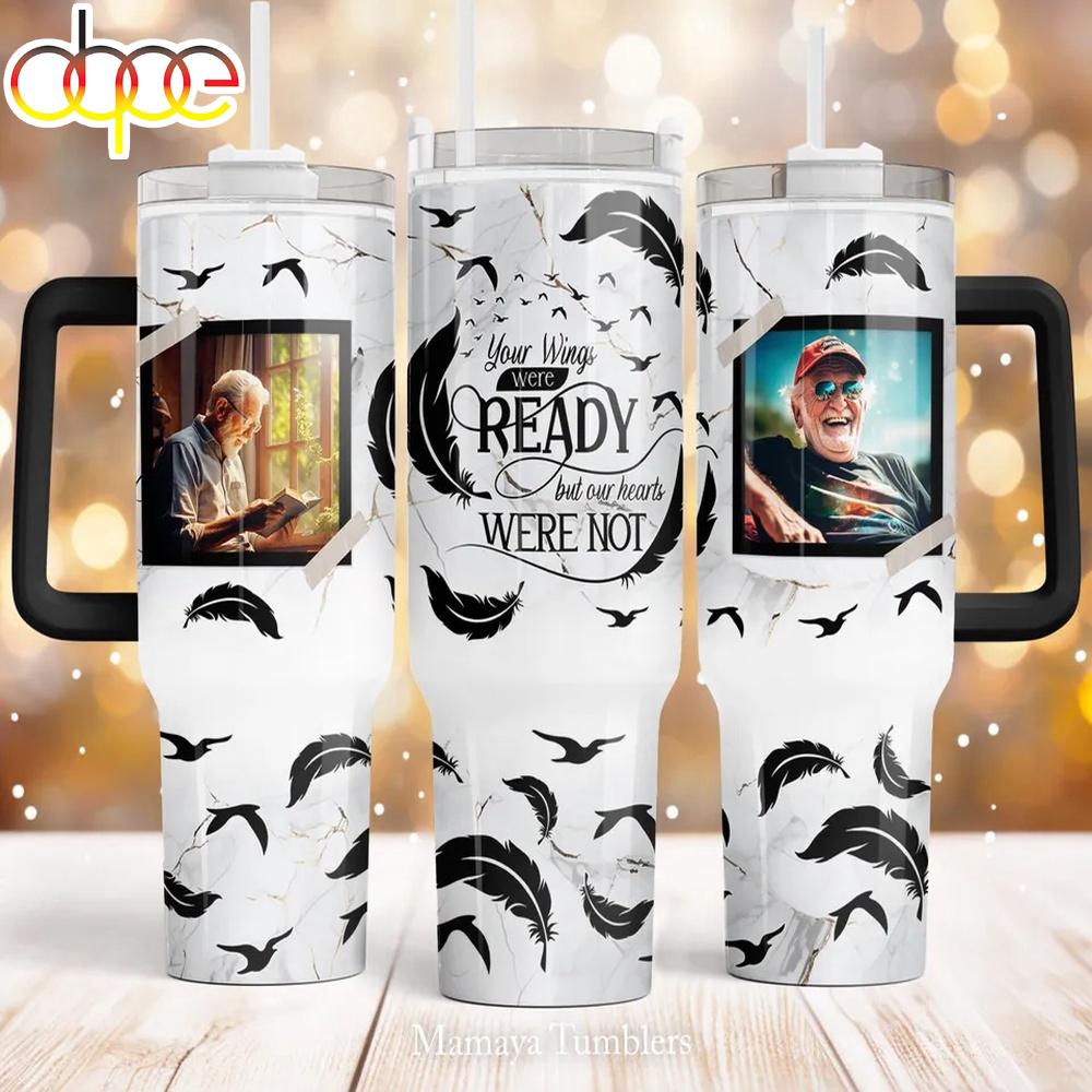 Quencher Memorial Tumbler 40Oz With Handle For Fans