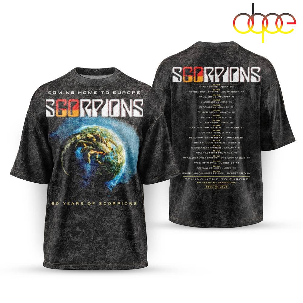 Scorpions European Tour 3D Shirt
