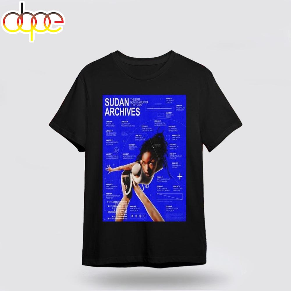 Sudan Archives The BPM North America Tour 2026 Unisex T-Shirt For Fans
