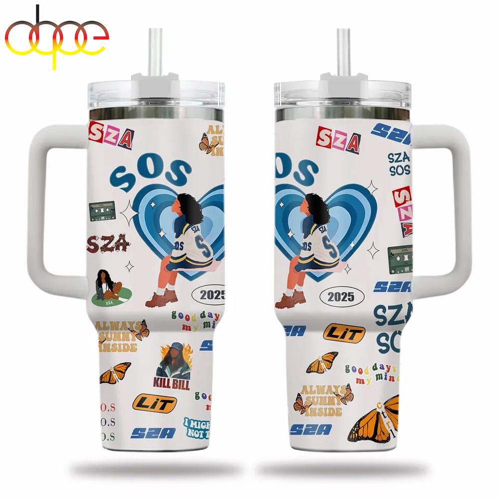 SZA Music Tumbler 40Oz With Handle For Fans