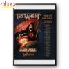 Testament North America 2026 Tour Poster Canvas Testament North America 2026 Tour Poster Canvas
