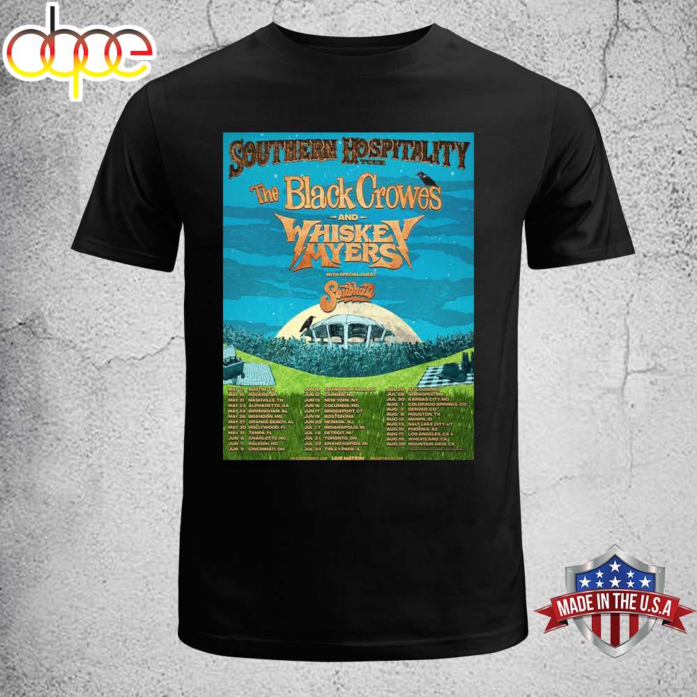The Black Crowes And Whiskey Myers Southern Hospitality Tour 2026 North America Unisex T-Shirt