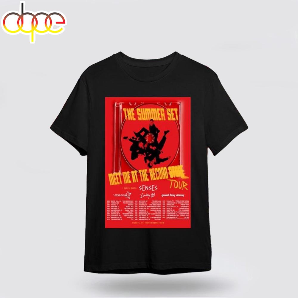 The Summer Set Meet Me At The Record Tour 2026 Unisex T-Shirt For Fans