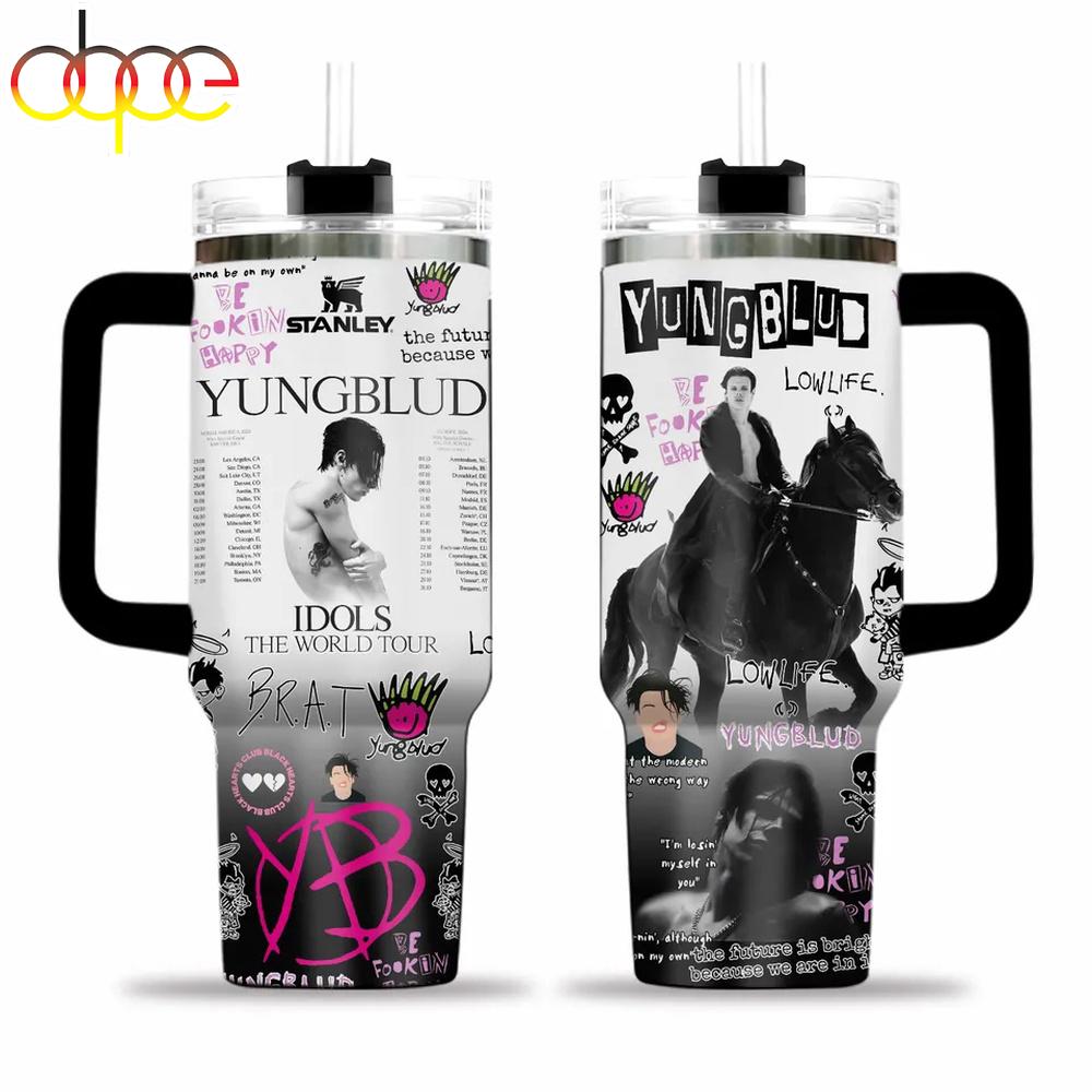 Yungblud Idols Tumbler 40Oz With Handle For Fans