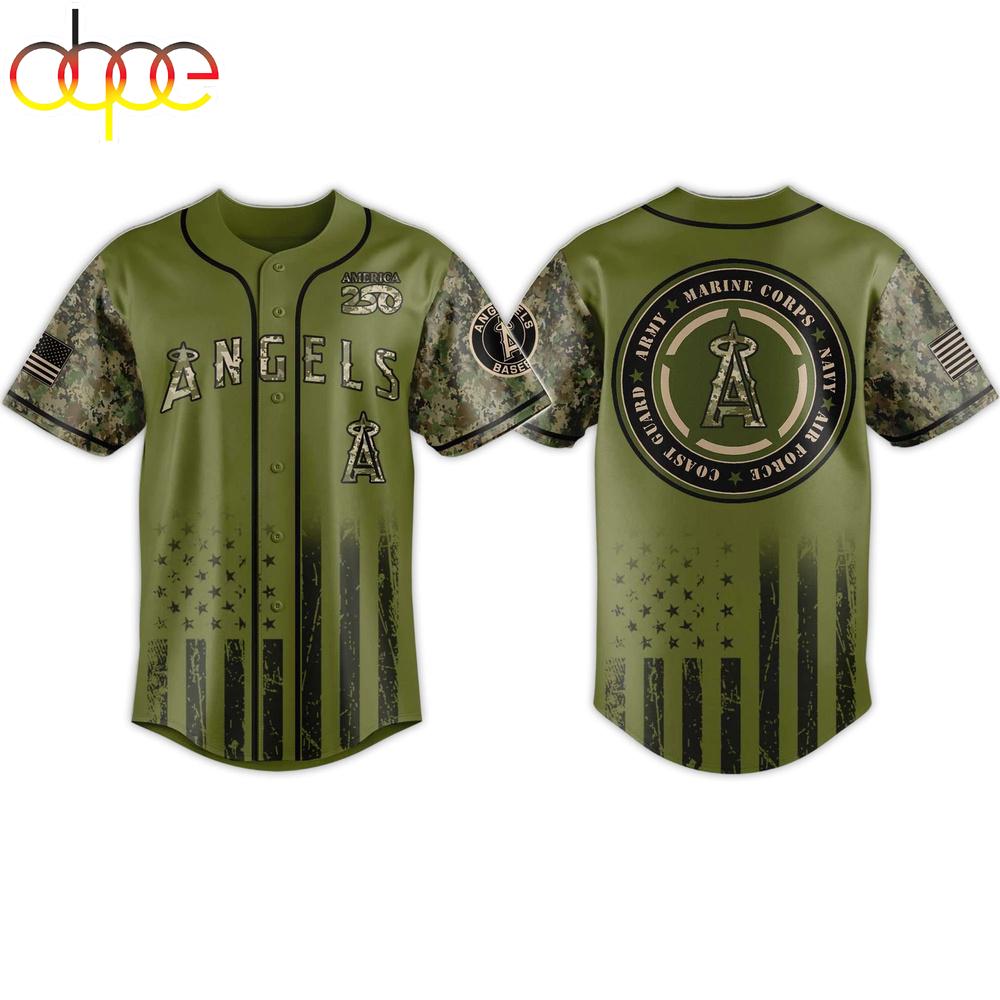 2026 Angels Military Appreciation Baseball Jersey Shirt
