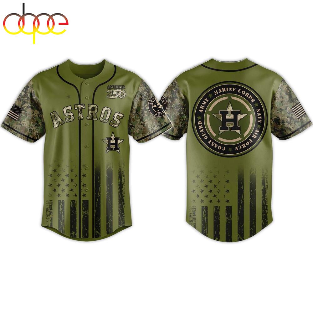 2026 Astros Military Appreciation Baseball Jersey Shirt