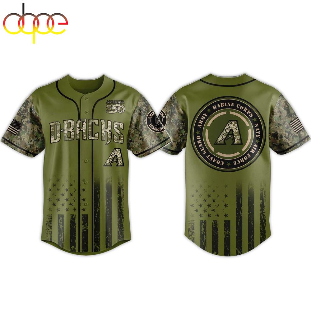 2026 Dbacks Military Appreciation Baseball Jersey Shirt