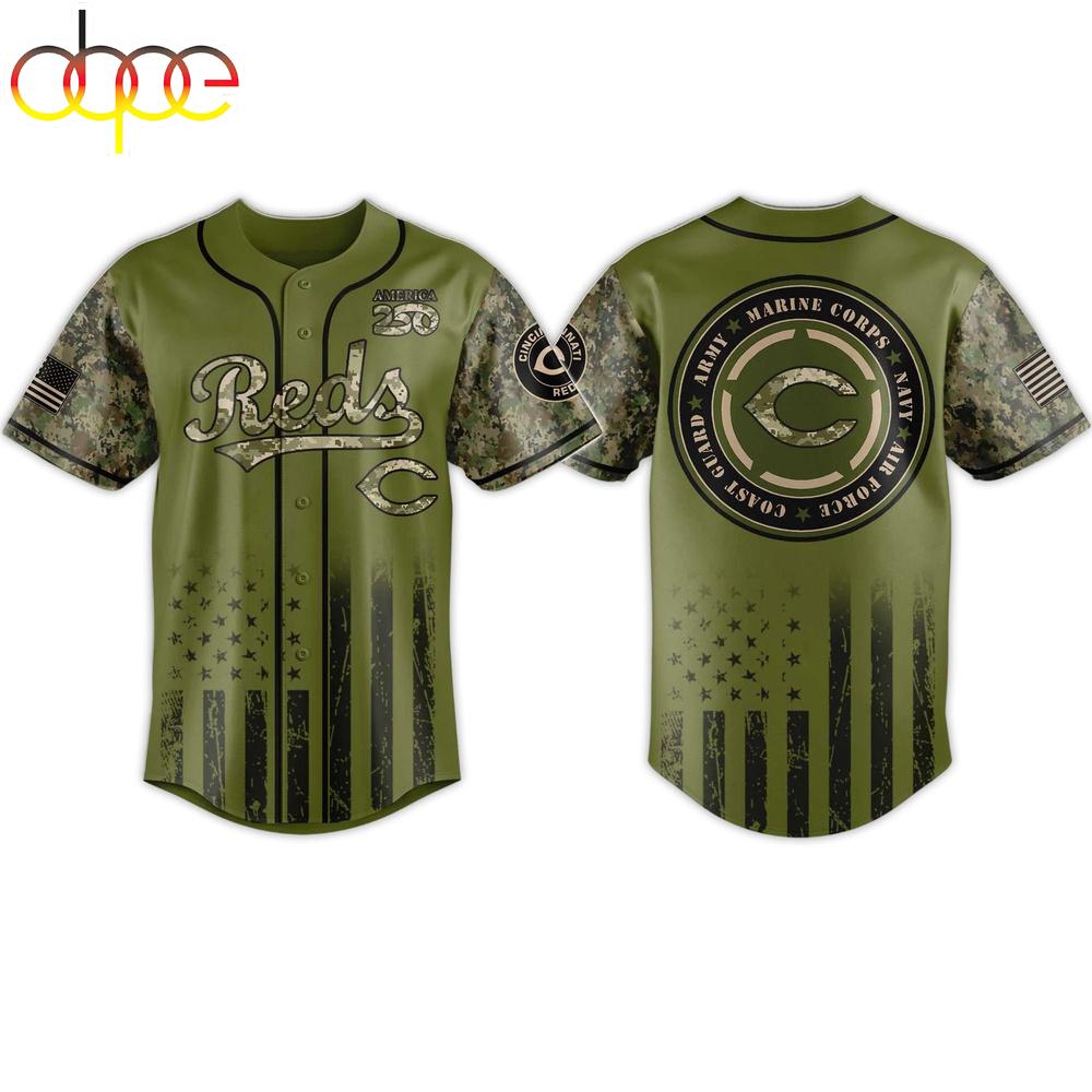 2026 Reds Military Appreciation Baseball Jersey Shirt