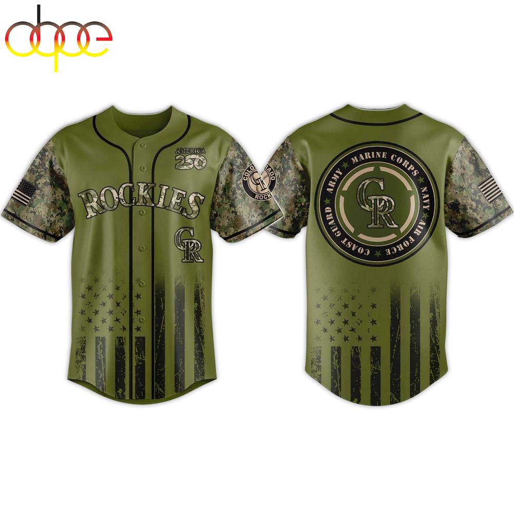 2026 Rockies Military Appreciation Baseball Jersey Shirt