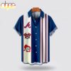 Atlanta Braves Striped Hawaiian Shirt Atlanta Braves Striped Hawaiian Shirt