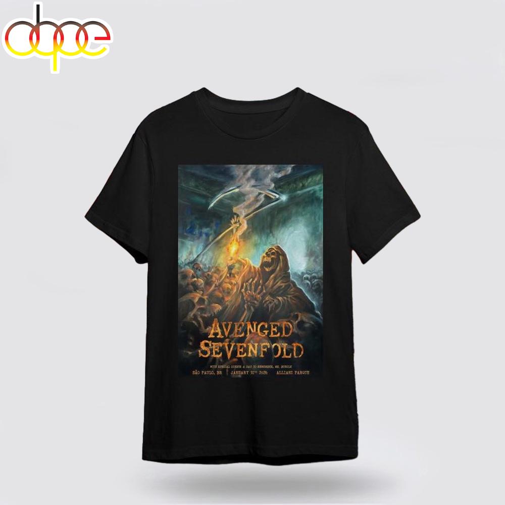 Avenged Sevenfold 1-31-2026 São Paulo, Brazil Unisex T-Shirt
