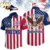 Baltimore Ravens NFL Liberty Eagle Patriotic Hawaiian Shirt