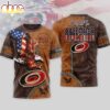 Carolina Hurricanes NHL Made In America 250 Years of America 3D Shirt