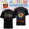 Cincinnati Bengals NFL Autism Awareness Teacher 3D Shirt Cincinnati Bengals NFL Autism Awareness Teacher 3D Shirt